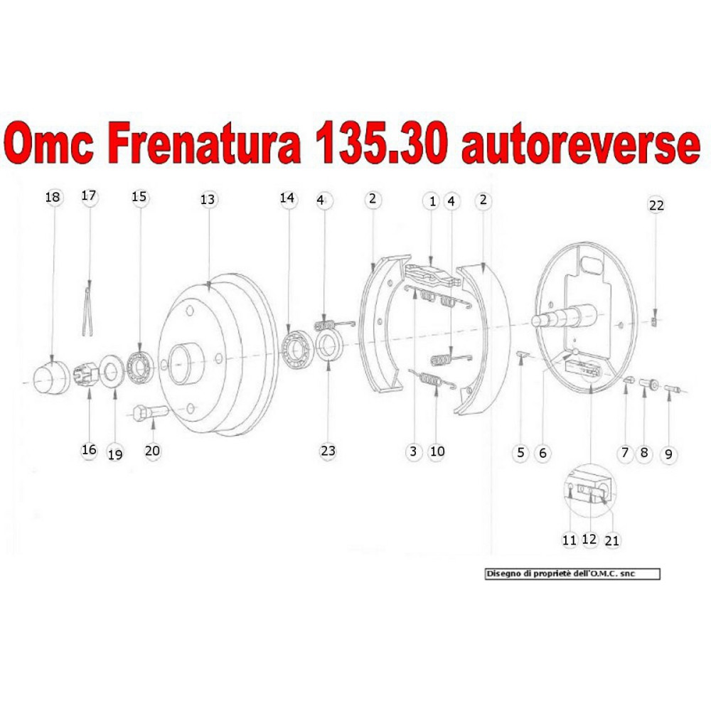 Omc Tamburo freno 135