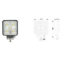 Fanale da lavoro orientabile a led