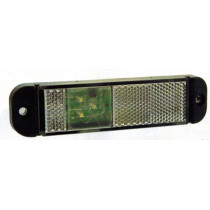 Fanale d'ingombro a led piatto bianco 12/24