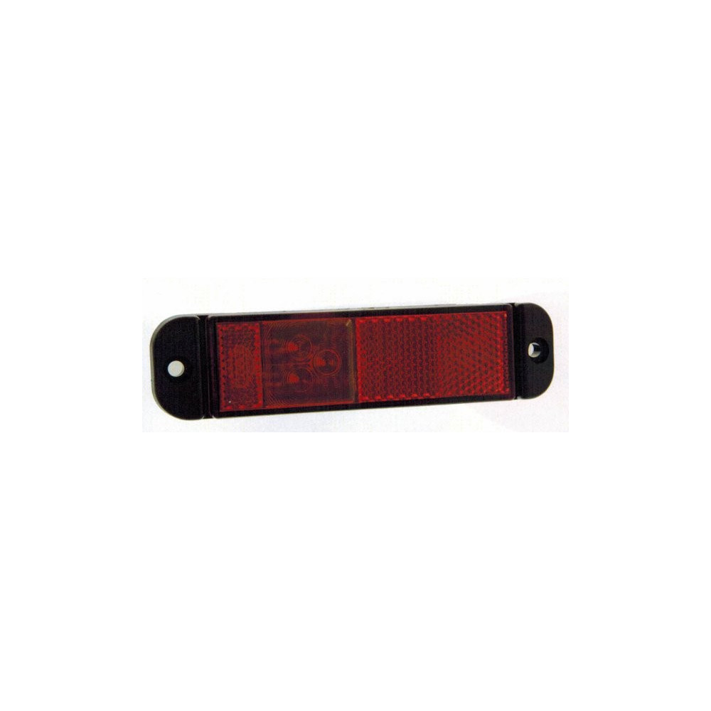 Fanale d'ingombro a led piatto rosso 12/24