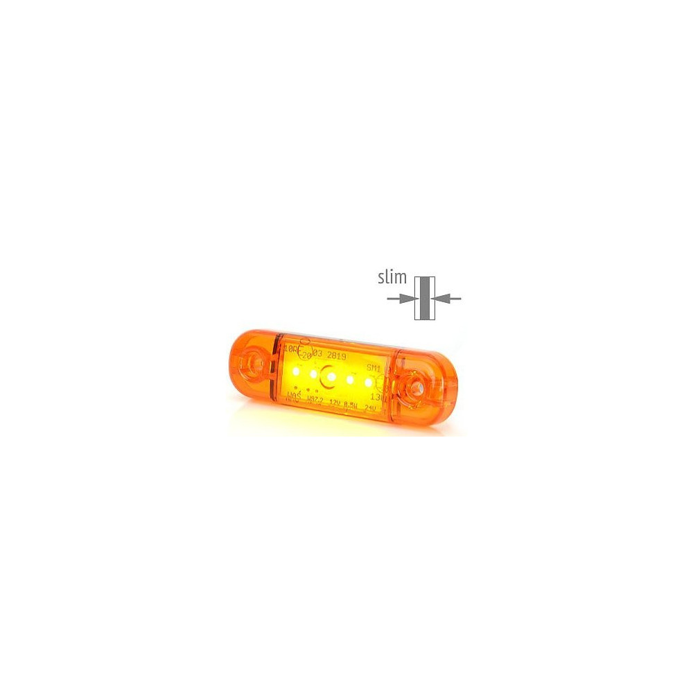 Fanale d'ingombro a led "slim" arancio