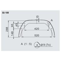 Alko - Parafango plastico BKS EA 180/831