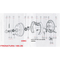 Kit sostituzione freni per OMC160.35 AR