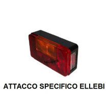 Ellebi - Fanale Posteriore multifunzione sx con luce targa