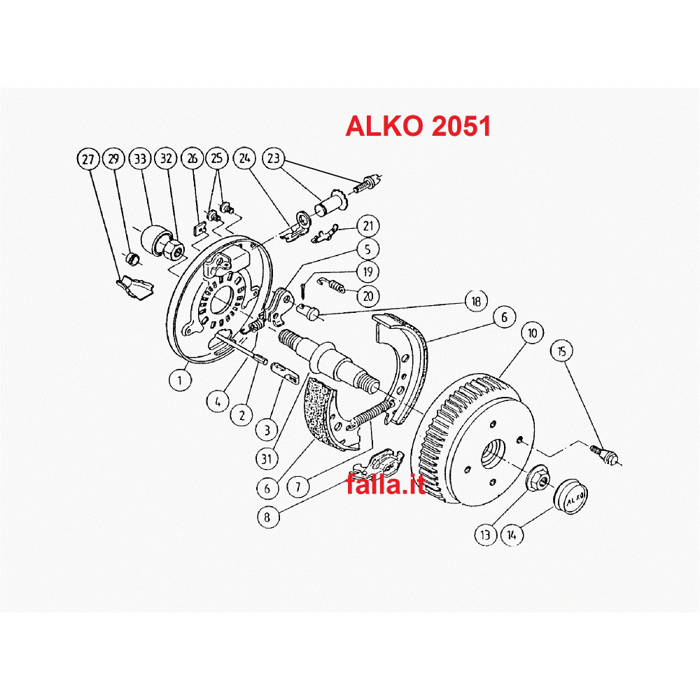 Schema freno Al-ko 2051