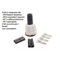 Kit collegamento per fanali con connettori 