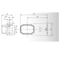 Fanale ingombro led bianco 