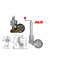 AlKo - Ruotino telescopico Ø 60 retraibile