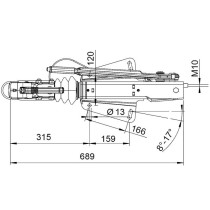 Timone Al-ko completo 251 a V