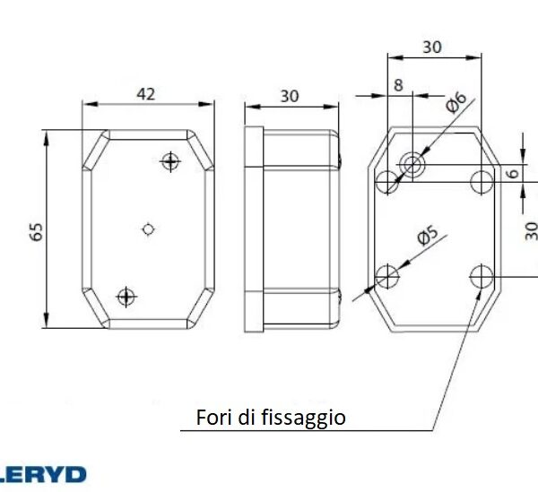 Luce d'ingombro laterale a Led arancione - immagine 3