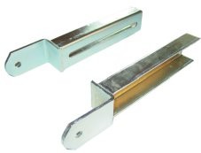 Coppia staffe per rullo centr. piccolo
