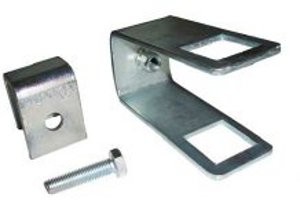 Staffa di bloccaggio tubo per rulli laterali 70x70 foro 40