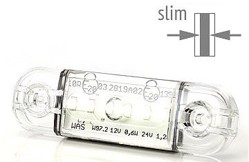 Fanale d'ingombro a led "slim" bianco