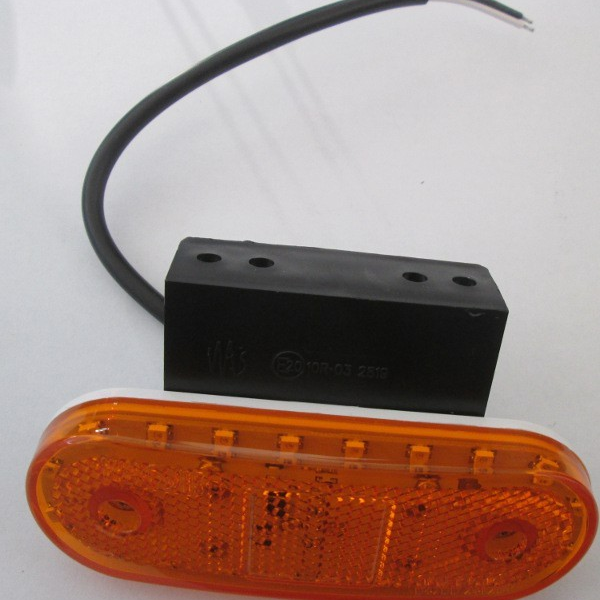 Fanale ingombro arancio c/staffa a 20 led
