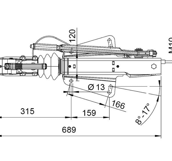 Timone Al-ko completo 251 a V cod. 1251916 - immagine 3