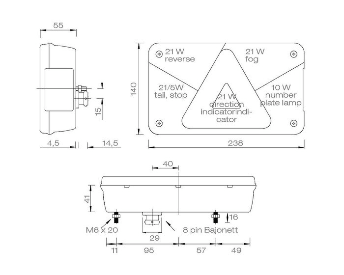 fanale aspock multipoint V SX 24-8500-007